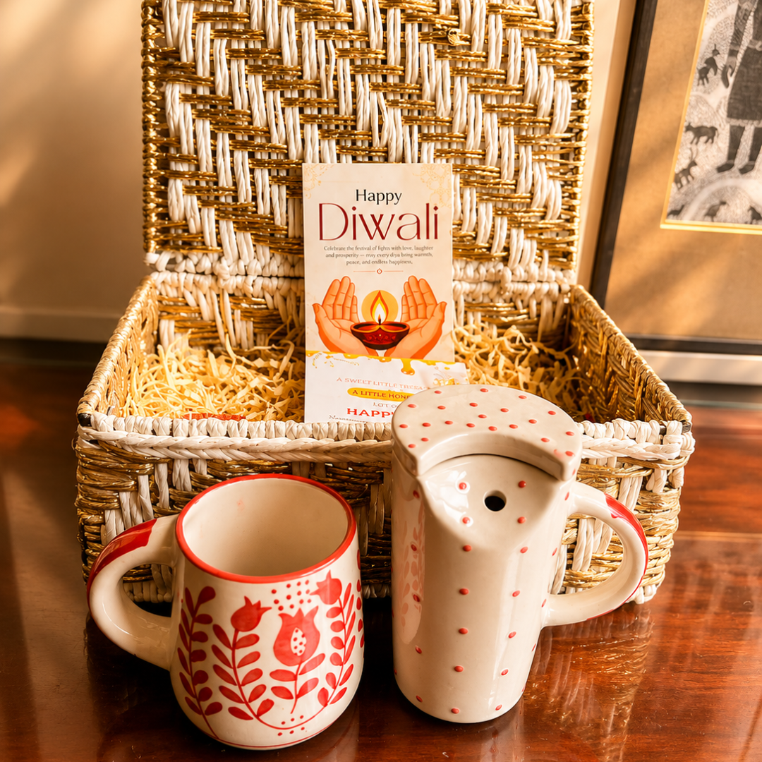 Ruby Sip Tumbler & Mug Gift Basket – Premium Diwali Gift Hamper