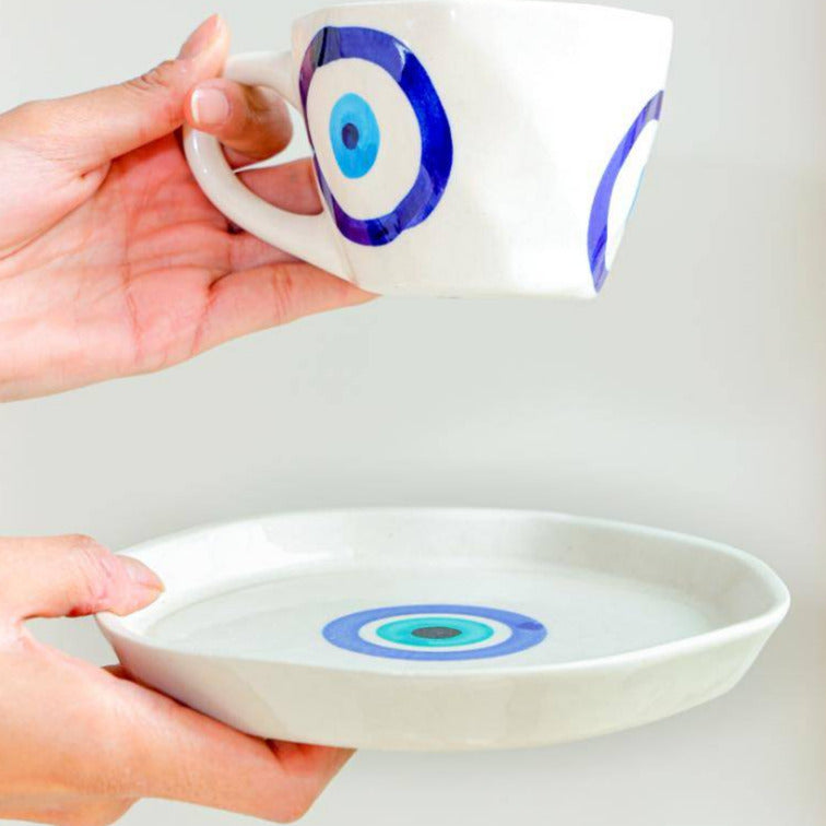 Good Vibes Brew Cup & Saucer - https://artecasa.in/