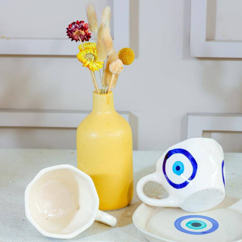 Good Vibes Brew Cup & Saucer - https://artecasa.in/