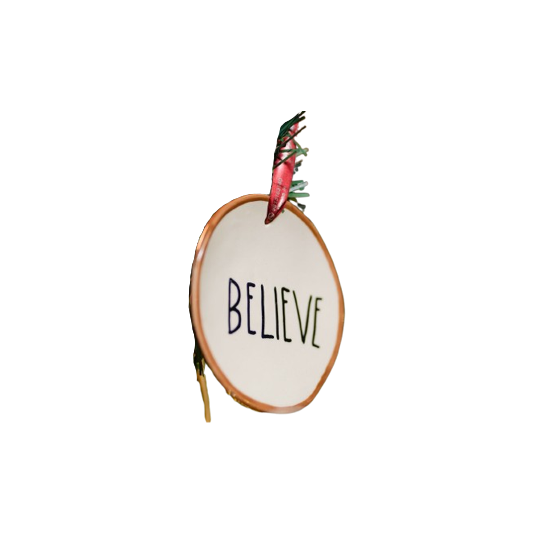 Believe festive ornamnets