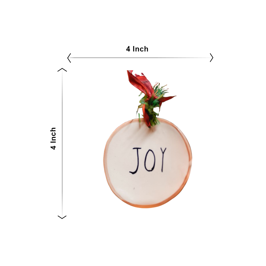 Joy festive ornament