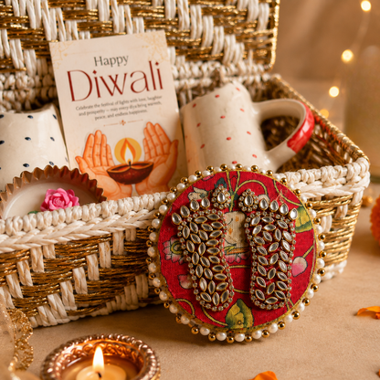 Ruby & Azure Celebration Tumbler Hamper – Premium Diwali Gift Basket