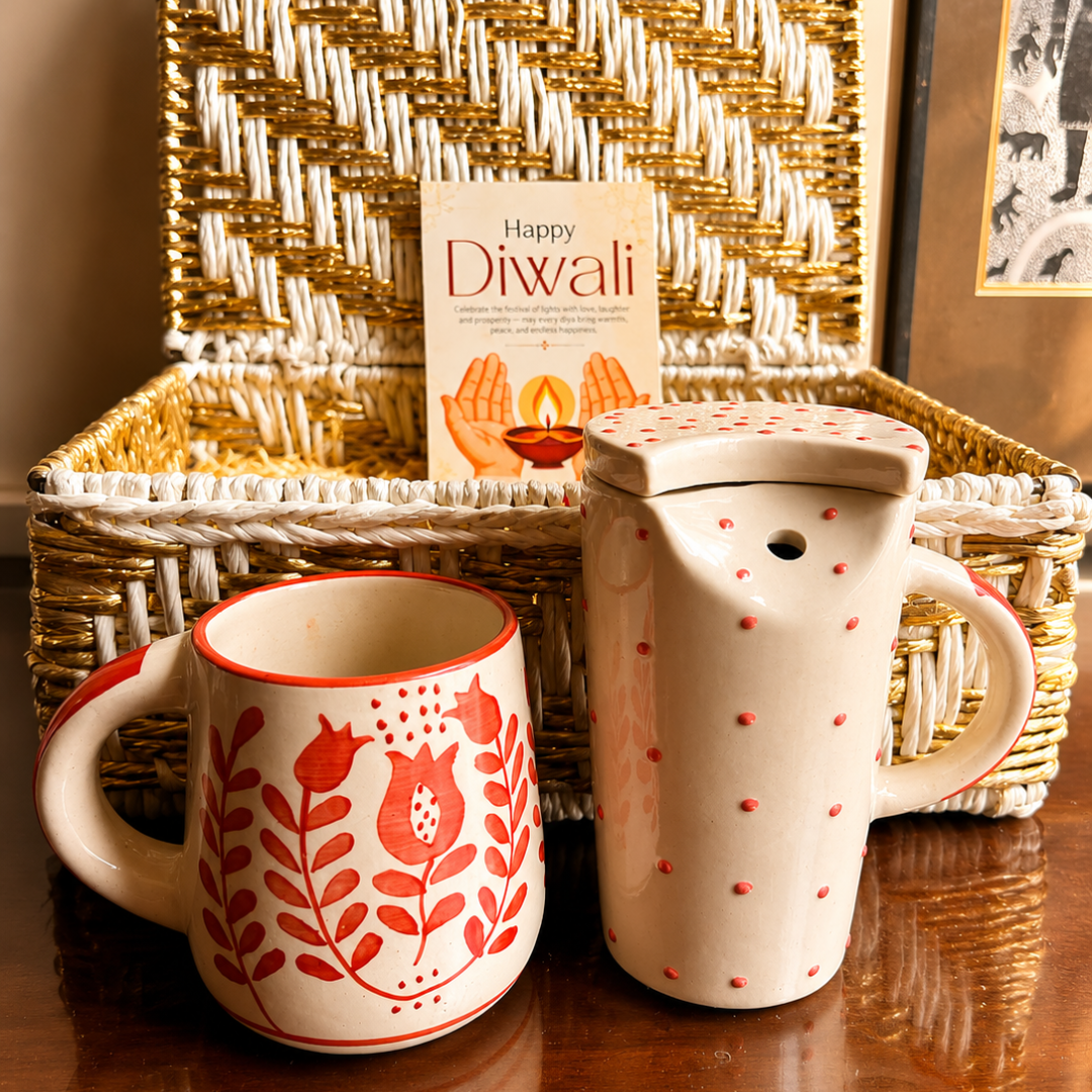 Ruby Sip Tumbler & Mug Gift Basket – Premium Diwali Gift Hamper