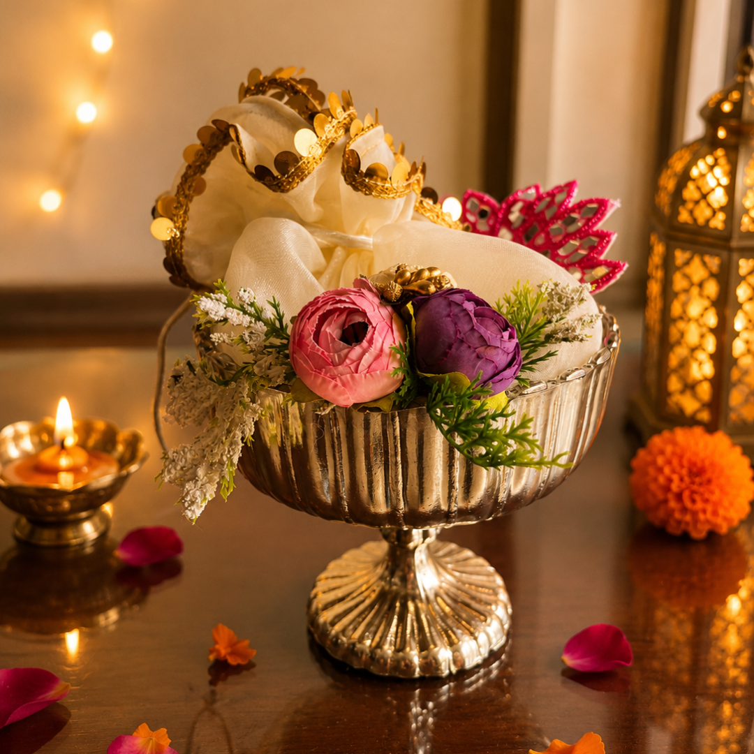 Silver Shagun Urli Diwali Gift Hamper – Traditional Festive Gift