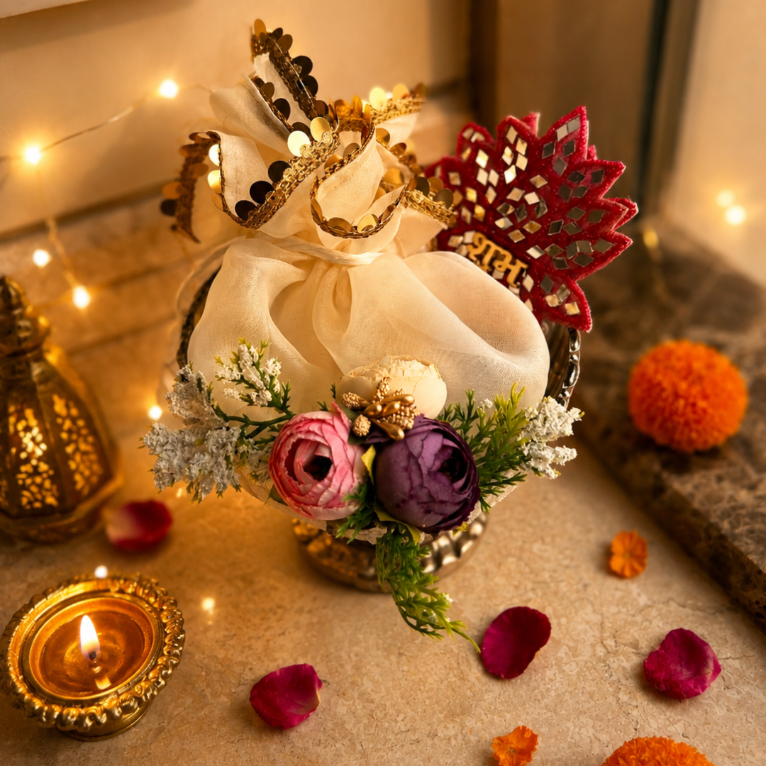 Silver Shagun Urli Diwali Gift Hamper – Traditional Festive Gift