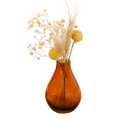 Rustic Meadow Floral Vase with Dried Flowers | Boho Home Décor Vase