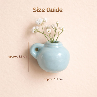 Decorative refrigerator magnets with dried flowers