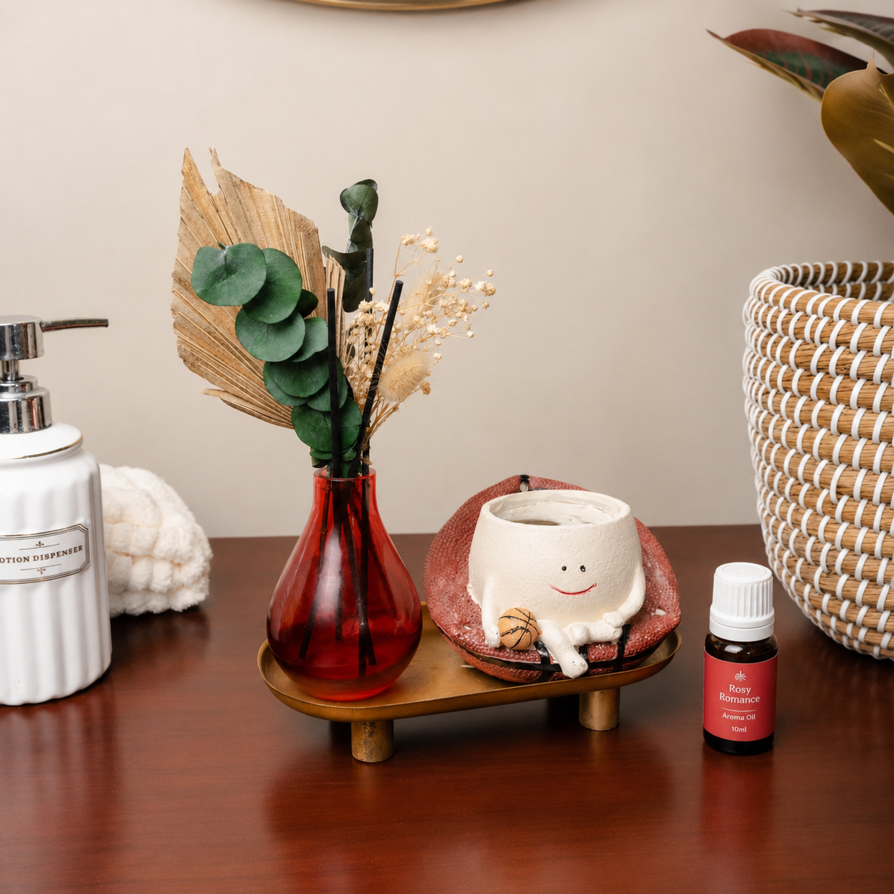 Terra Bloom Garden Reed Diffuser Set | Home Fragrance with Dried Flowers