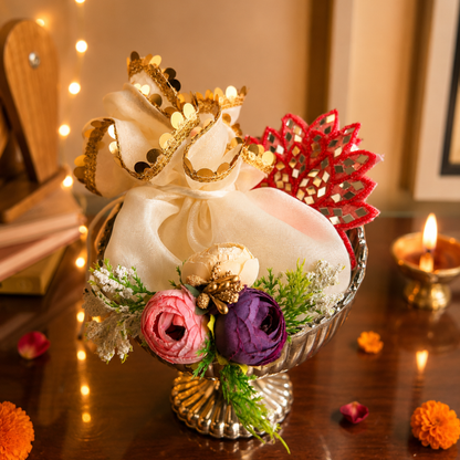 Silver Shagun Urli Diwali Gift Hamper – Traditional Festive Gift