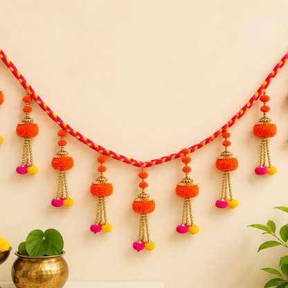 Kesar Utsav Orange Potli & Toran Set | Festive Diwali Décor