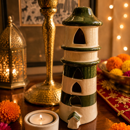 Shubh Labh Tealight Festive Decor | Tea Light Home with Mata Laxmi Charan