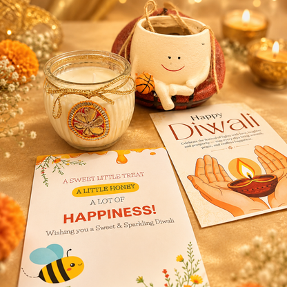 Festive Bloom Basket Planter Diwali Gift Set