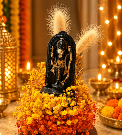 Ram Darbar Blessings Decorative Dome | Elegant Ram Ji Festive Showpiece