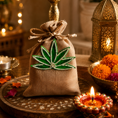 Shubh Labh Tealight Festive Decor | Tea Light Home with Mata Laxmi Charan