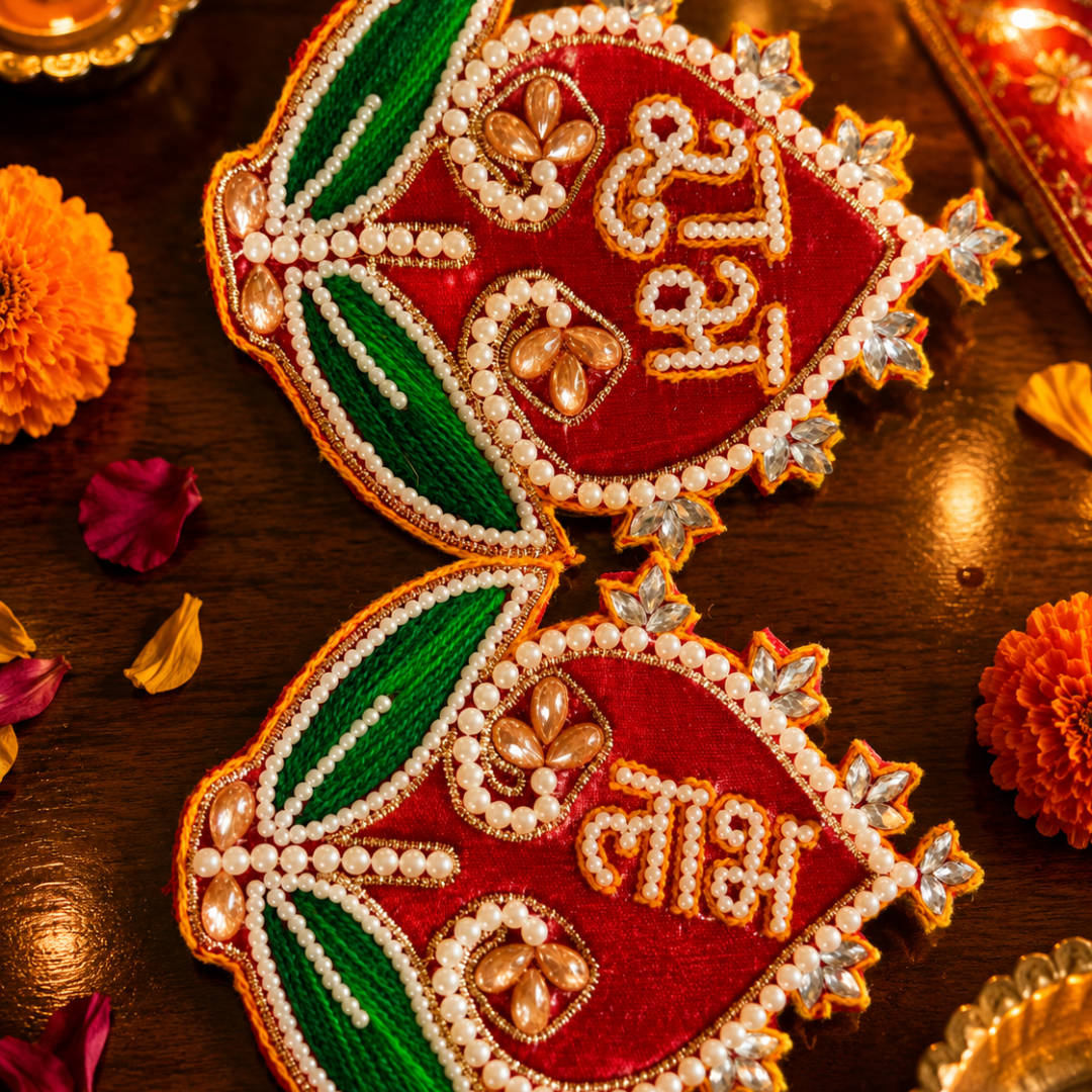 Shubh Labh Ruby Tealight Festive Decor – Diwali Home Décor