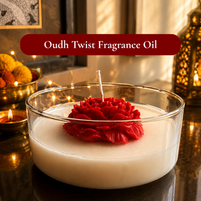 Crimson Rose Diwali Candle Gift Hamper – Elegant Festive Gift