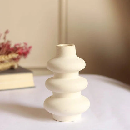 3 Tier round ceramic mini vase - https://artecasa.in/