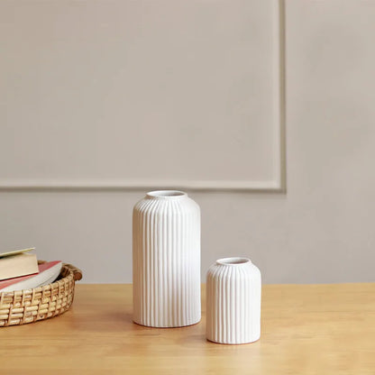 Snow White vase set of 3- Advance premium matt quality - https://artecasa.in/