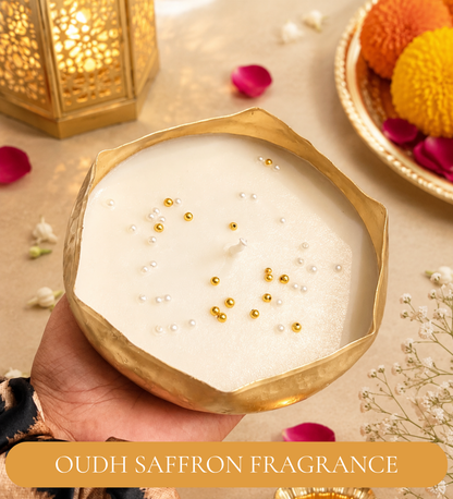 Gulab Glow Pink Festive Gift Basket | Urli Soy Wax Candle & Diwali Décor Hamper