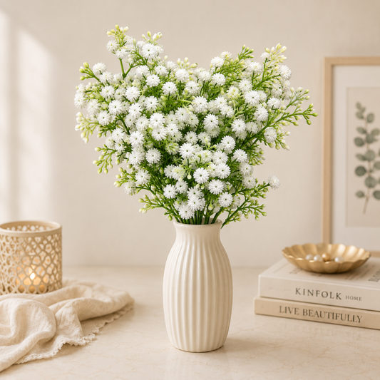 Snow Bloom Gypsophila Artificial Flower | White Baby’s Breath - https://artecasa.in/