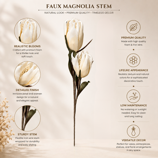 Sunlit Champaca Magnolia Artificial Flower | Diwali Décor