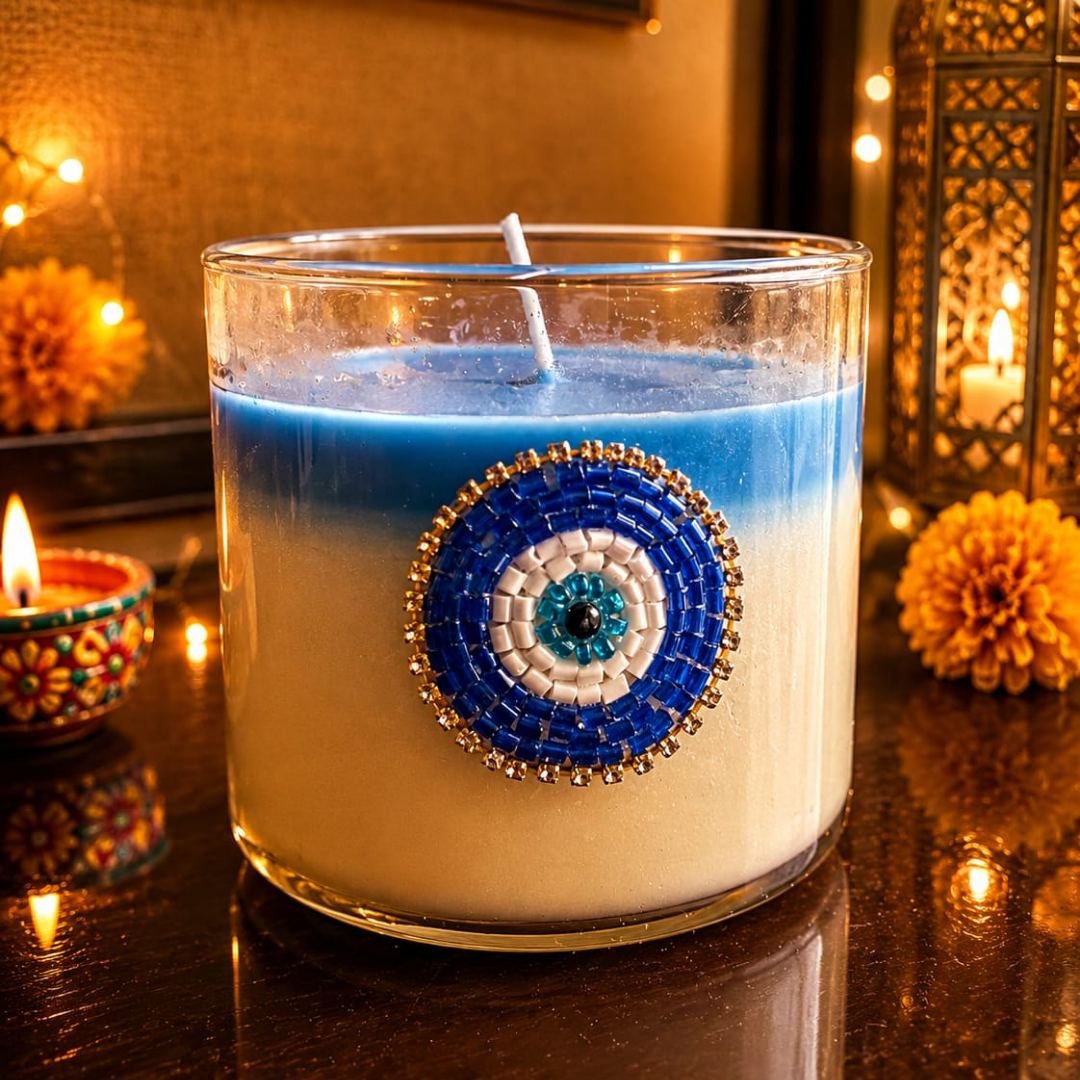 Nazar Halo Diwali Candle Gift Hamper – Evil Eye Festive Gift