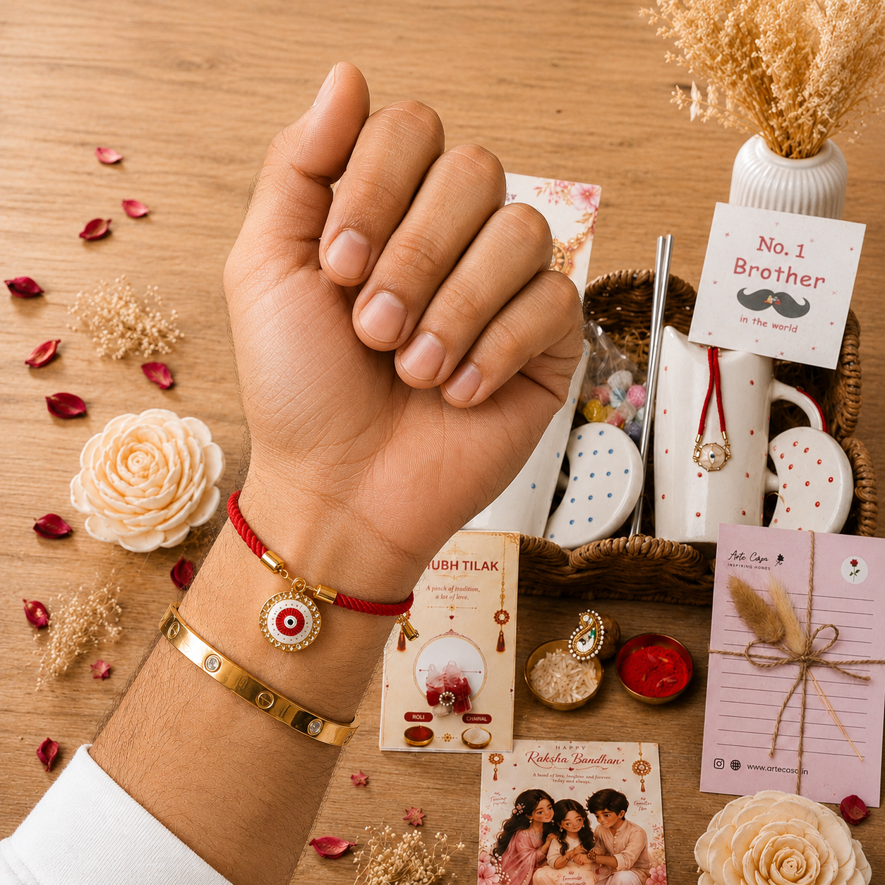 Artecasa Heartfelt Sibling Love Rakhi Hamper