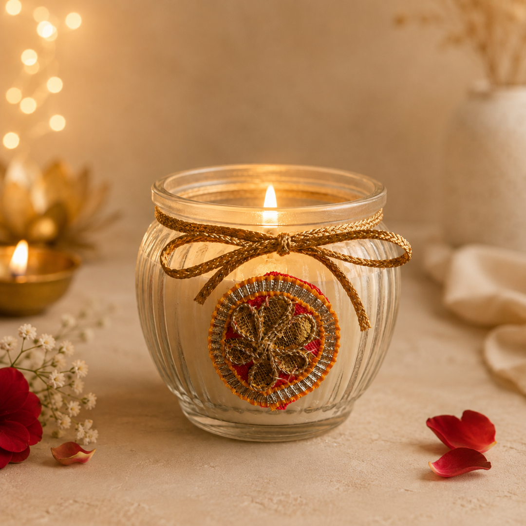 Green Harvest Celebration Gift Box | Mug, 100g Almonds & Soy Wax Candle