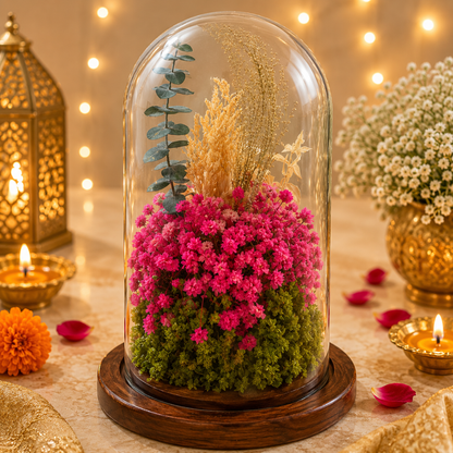 Divine Ganesha Blessings Decorative Dome | Elegant Festive Home Décor