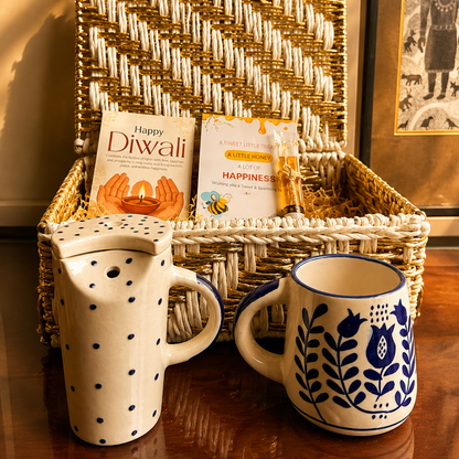 Festive Sip Tumbler Mug Gift Hamper | Diwali Drinkware & Décor Hamper