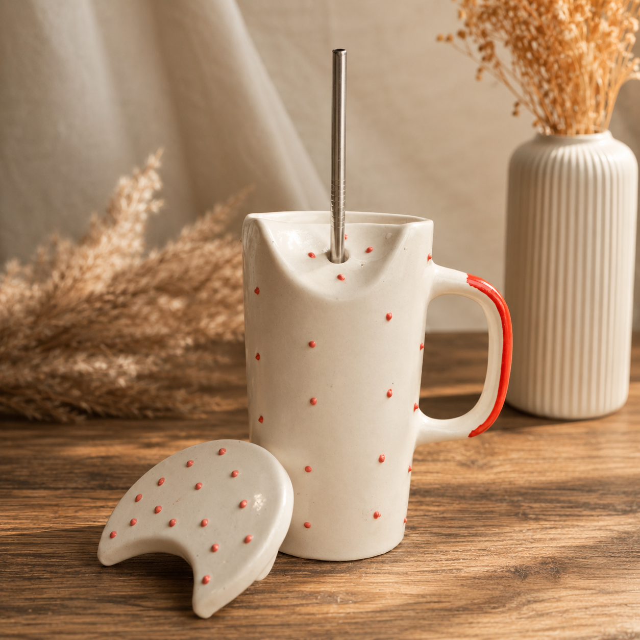 Artecasa Crimson Ceramic Sipper Hamper | Premium Raksha Bandhan Gift Hamper