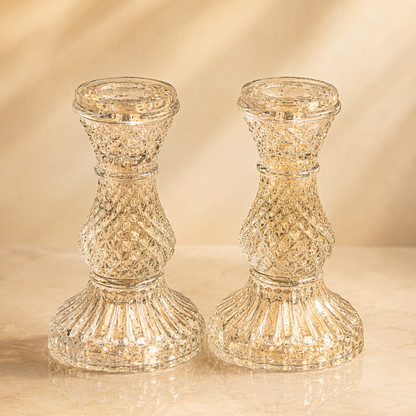 Shubh Aarambh Golden & White Festive Gift Basket | German Silver Shubh Labh & Candle