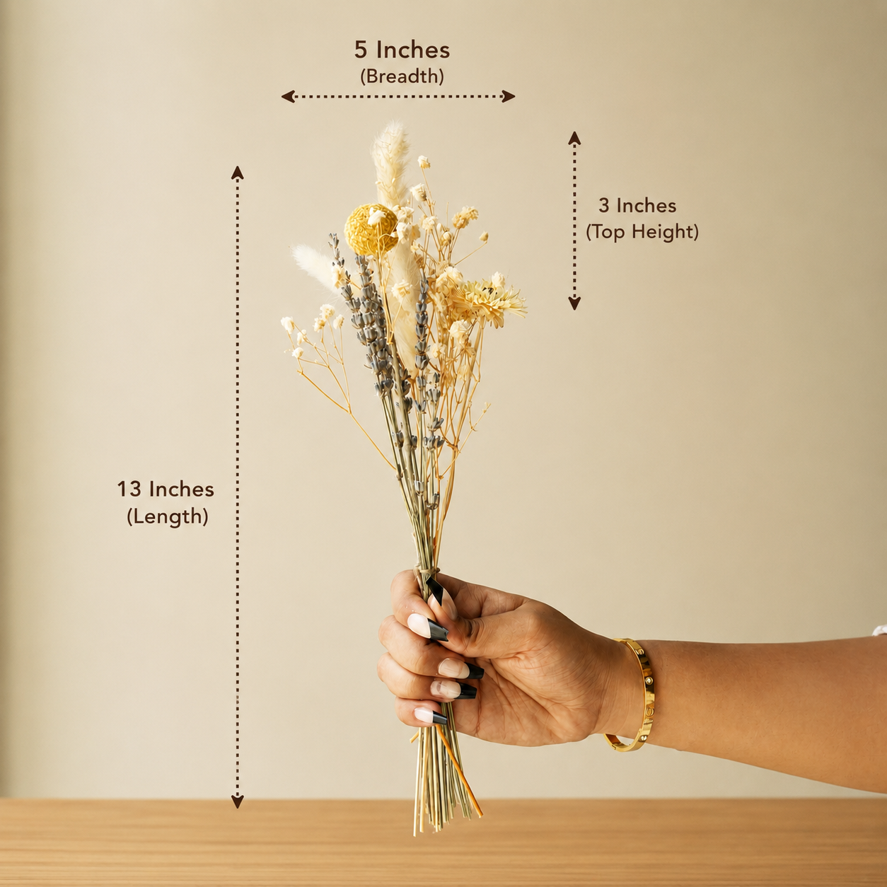Coastal Bloom Blue & White Porcelain Vase with Dried Flowers | Home Décor