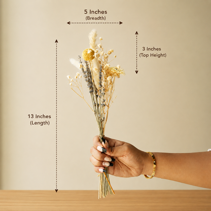 Coastal Bloom Blue & White Porcelain Vase with Dried Flowers | Home Décor