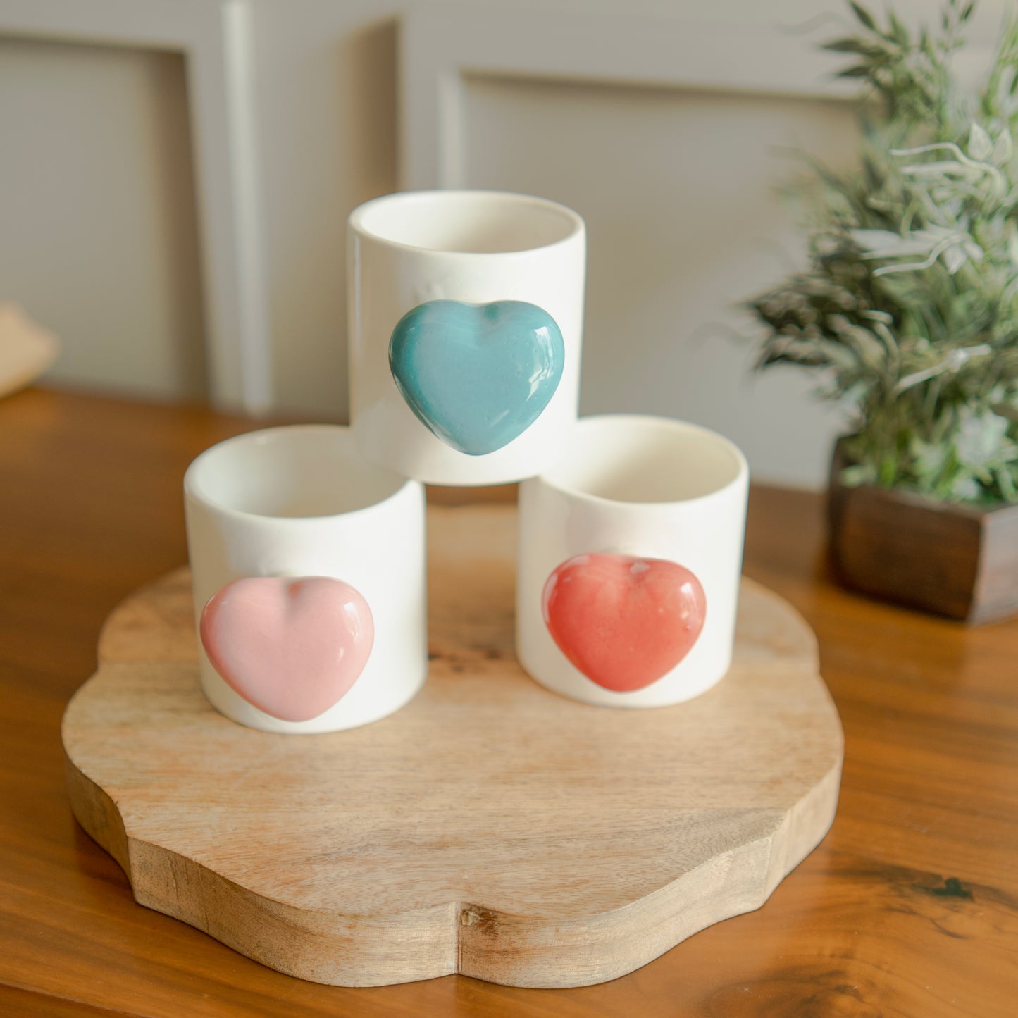 Cozy heart cup set of 3