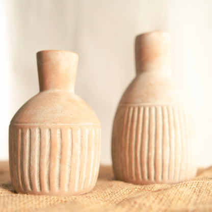 Old World bloom vase set of 2 with bunch