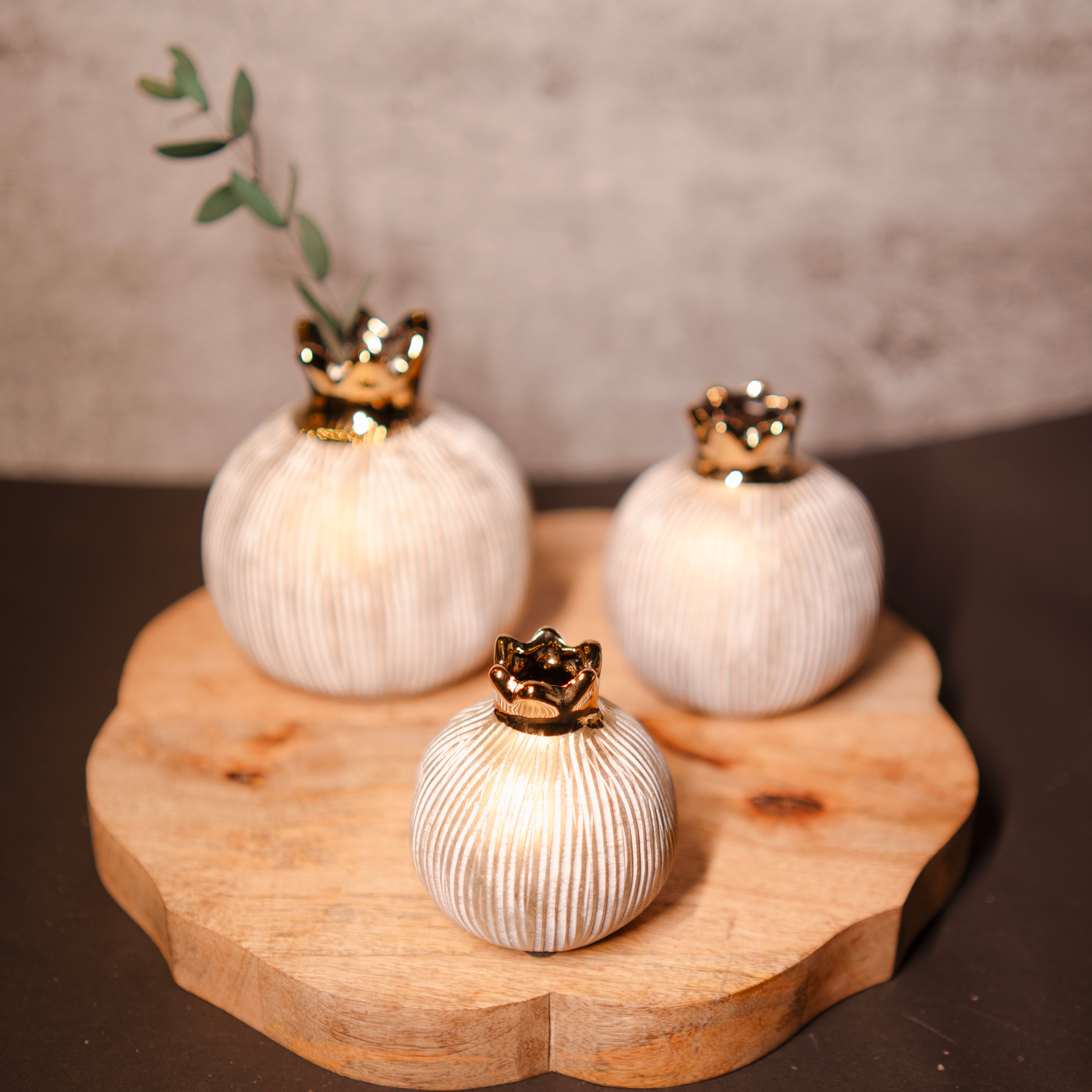 Golden Pomegranate Glory vase set