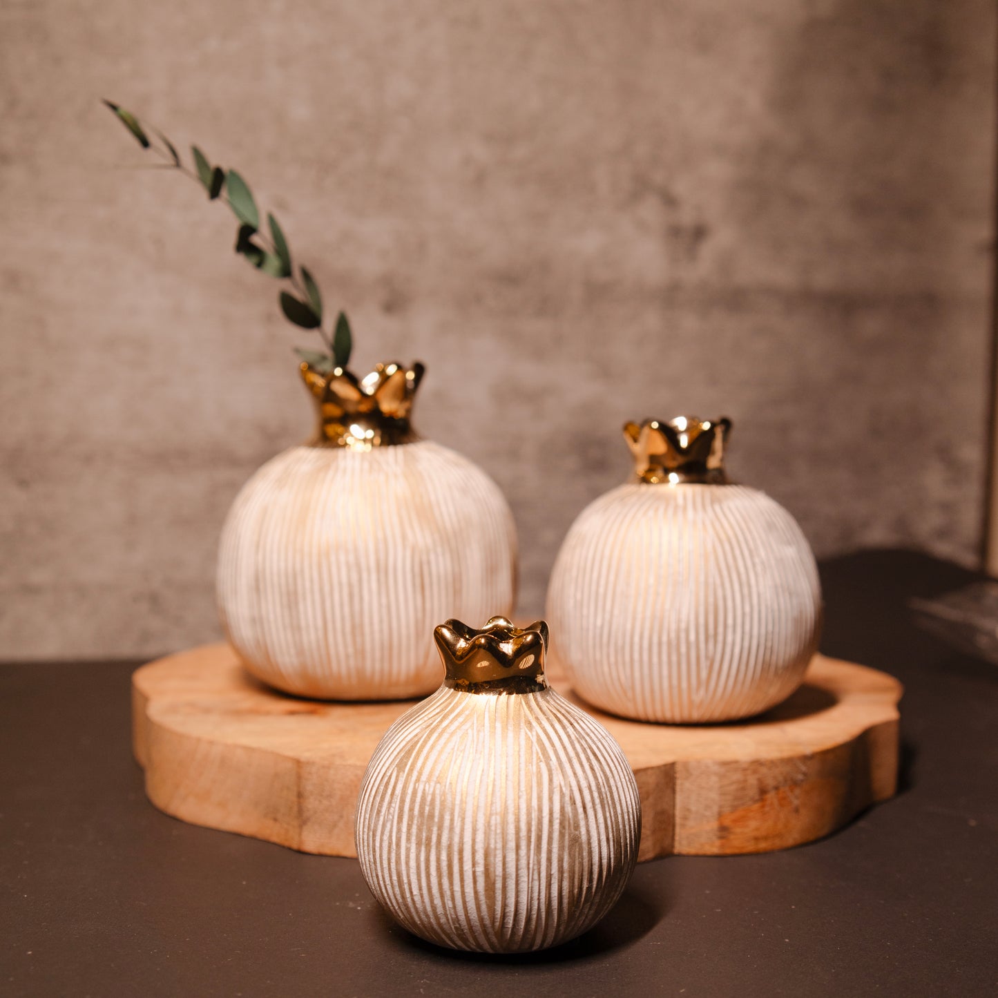 Pomegranate Jewel Vase set
