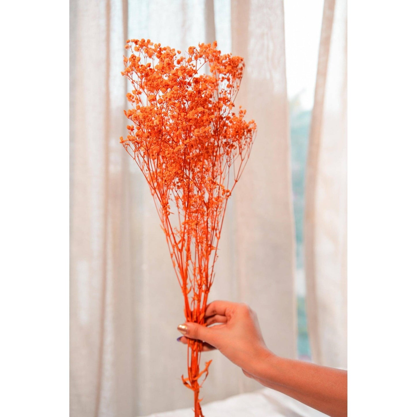 Orange baby breaths - https://artecasa.in/