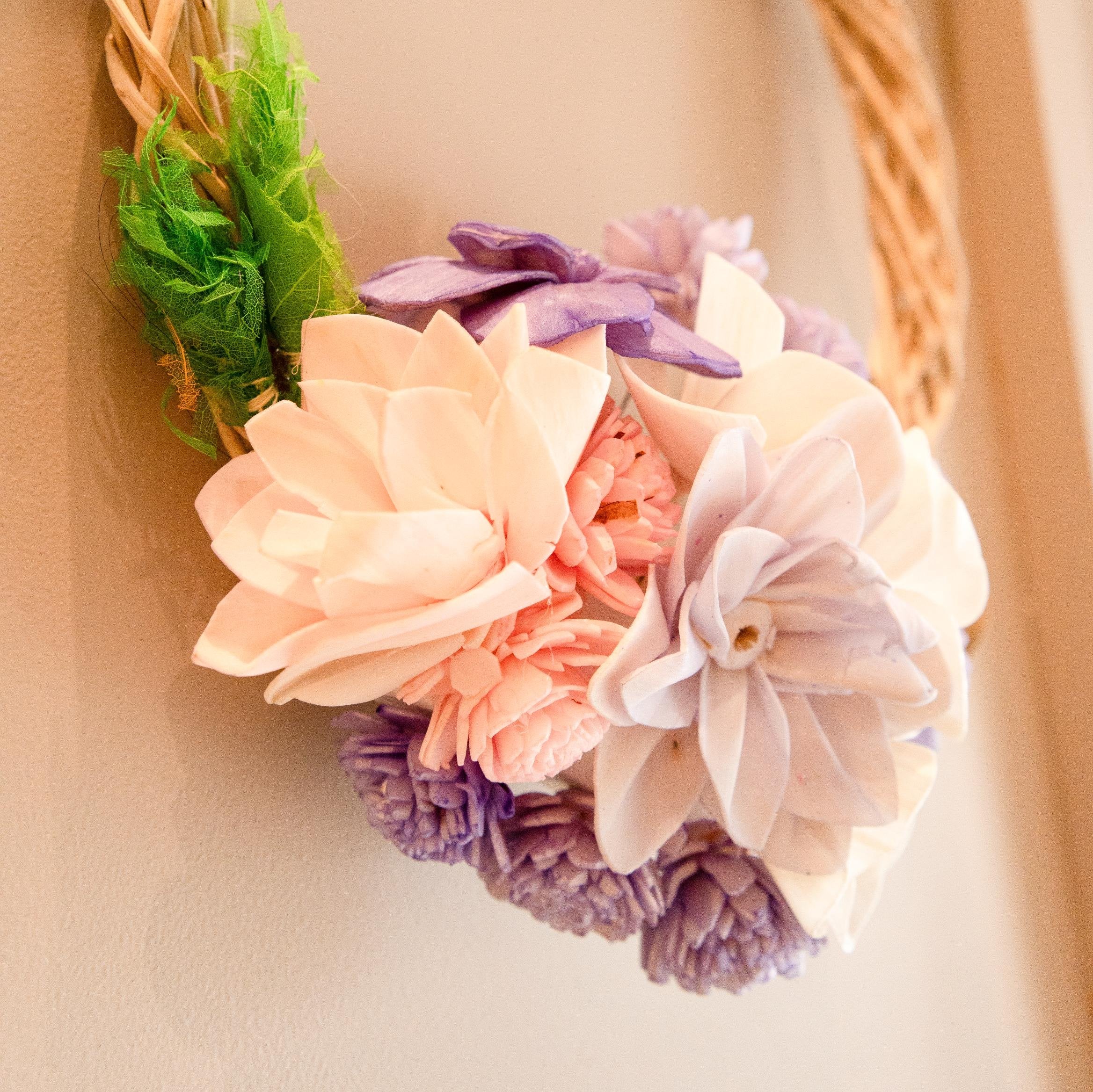 Dried flower wreath