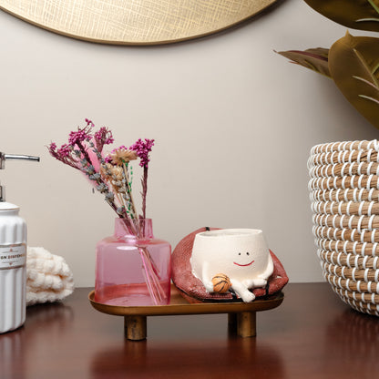 Blush Aroma Diffuser Garden | Reed Diffuser Gift Set with Dried Flowers