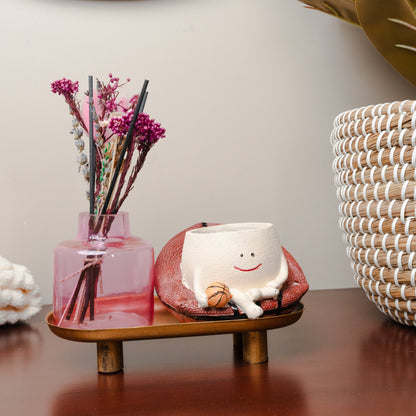Blush Aroma Diffuser Garden | Reed Diffuser Gift Set with Dried Flowers