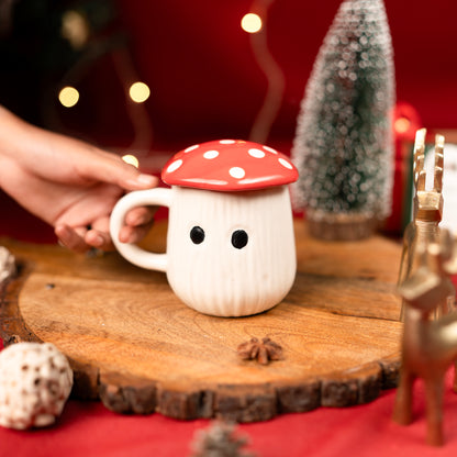 Shroom Sip Mug- Red
