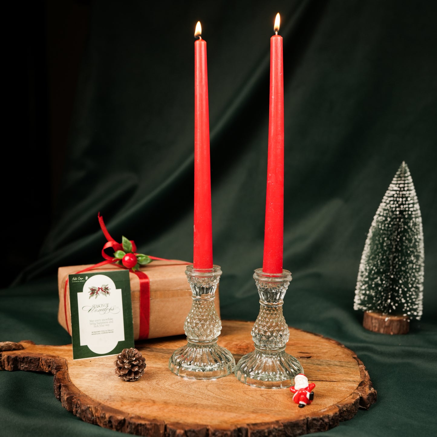 Glass Glow Candle Stand