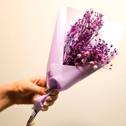 Purple Baby breaths - https://artecasa.in/