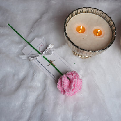 Pink Carnation Crochet Flower – Handcrafted Forever Floral Décor | ArteCasa