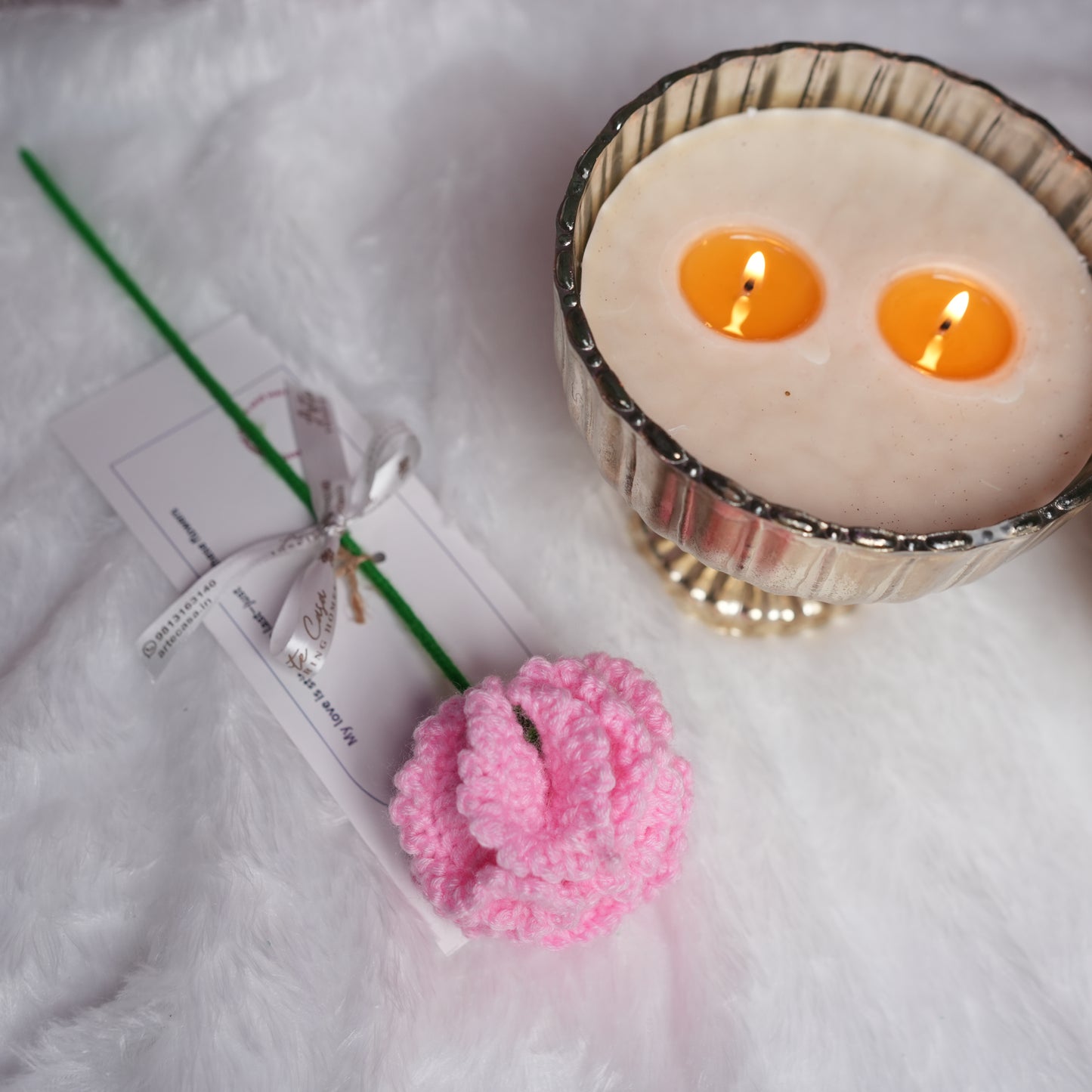 Pink Carnation Crochet Flower – Handcrafted Forever Floral Décor | ArteCasa