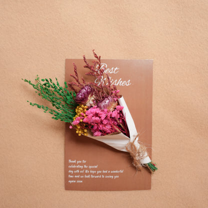 Everlasting Flowers Greeting Card Set of 5 | Dried Flower Greeting Cards - https://artecasa.in/