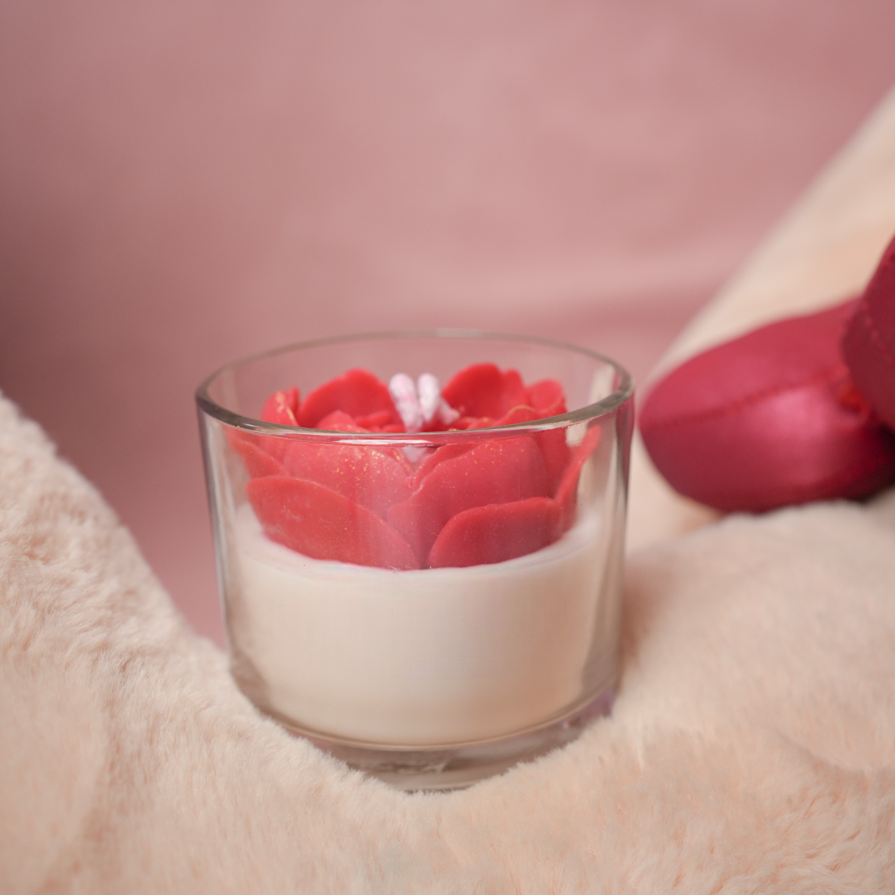 ruby heart candle romantic valentine gift by artecasa