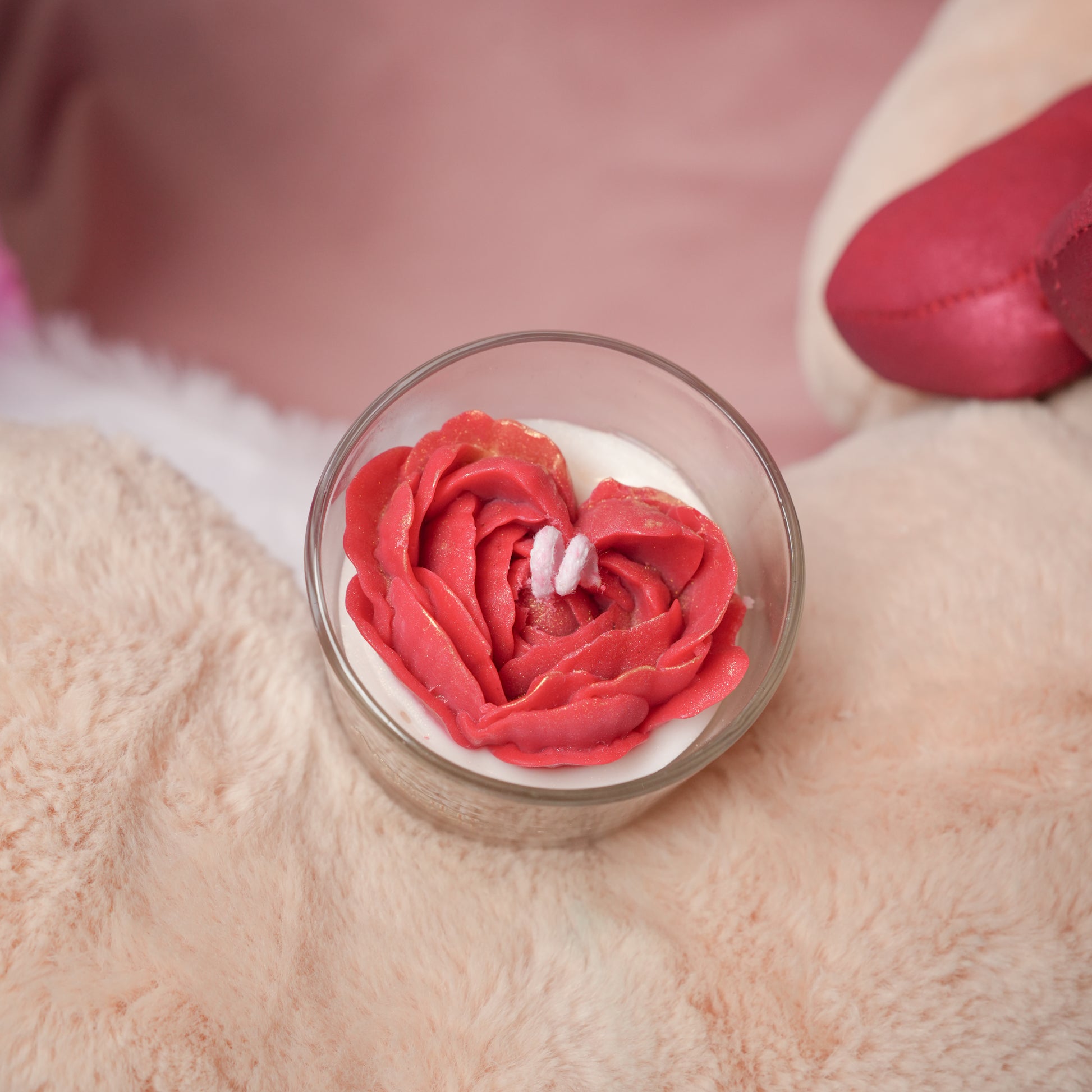 ruby heart candle romantic valentine gift by artecasa